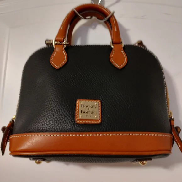 Dooney & Bourke Black and Brown Mini Bag - Picture 1 of 14